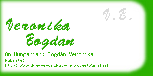 veronika bogdan business card